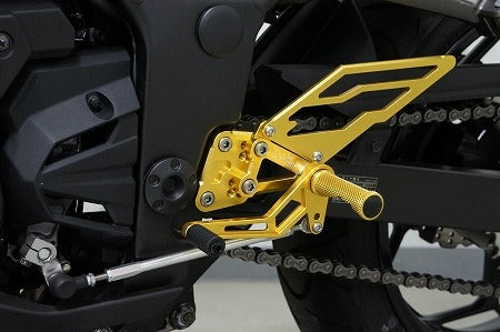 バックステップ ゴールド単色 Ninja 250R Ninja 250'13~ Z250'13~ ニンジャ 250R ニンジャ 250'13~ ゴールド単色