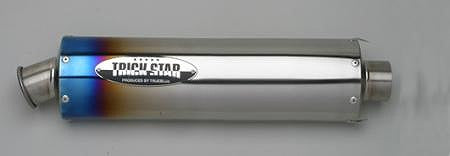 トリックスターオーバルサイレンサー 焼チタン Φ(120×60)×400mm