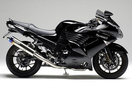スポーツキャタライザーシステム フルエキゾーストマフラー 焼チタンサイレンサー仕様 ABS有 車検対応 ZZR1400'06?07
