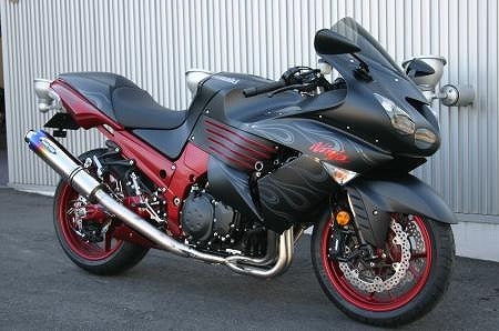 フルエキゾーストスポーツキャタライザーシステム チタンサイレンサー仕様 車検対応 ZX-14'08