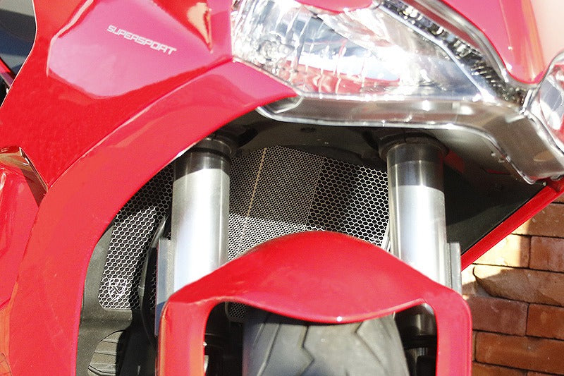 ラジエター\U0026オイルクーラーコアガードセット ステンレスシルバー DUCATI SuperSport939 ドゥカティ スーパースポーツ939 ステンレスシルバー