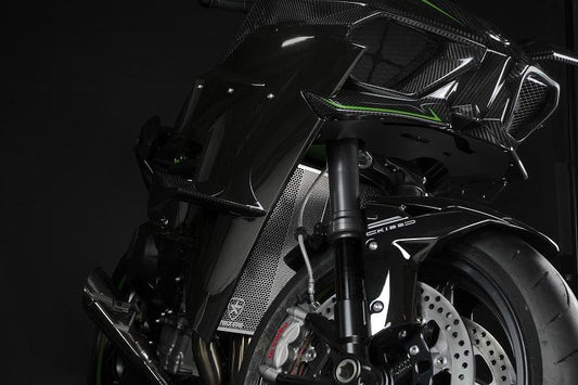 Radiator Core Guard Stainless Silver for Kawasaki Ninja H2/H2R/H2 SX