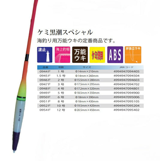 ケミ黒潮スペシャル 1.5号 φ14×260mm