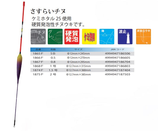 さすらいチヌ 0.5号 φ12×270mm