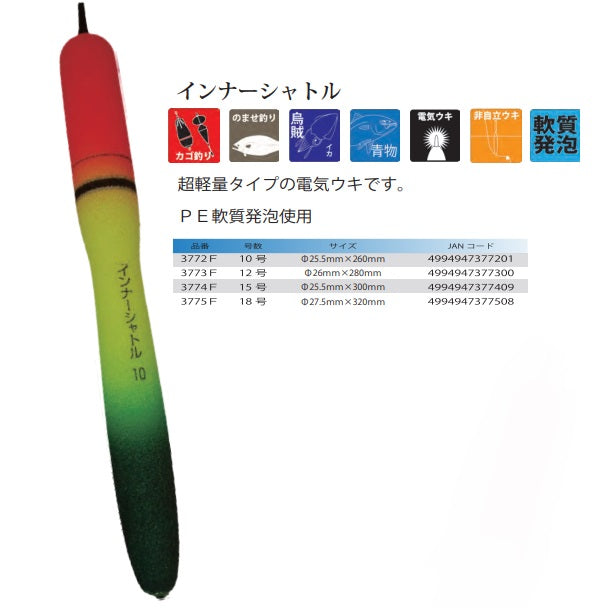 インナーシャトル 10号 φ25.5×260mm