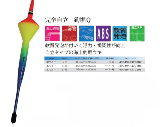 完全自立釣堀Q 3号 φ34×205mm