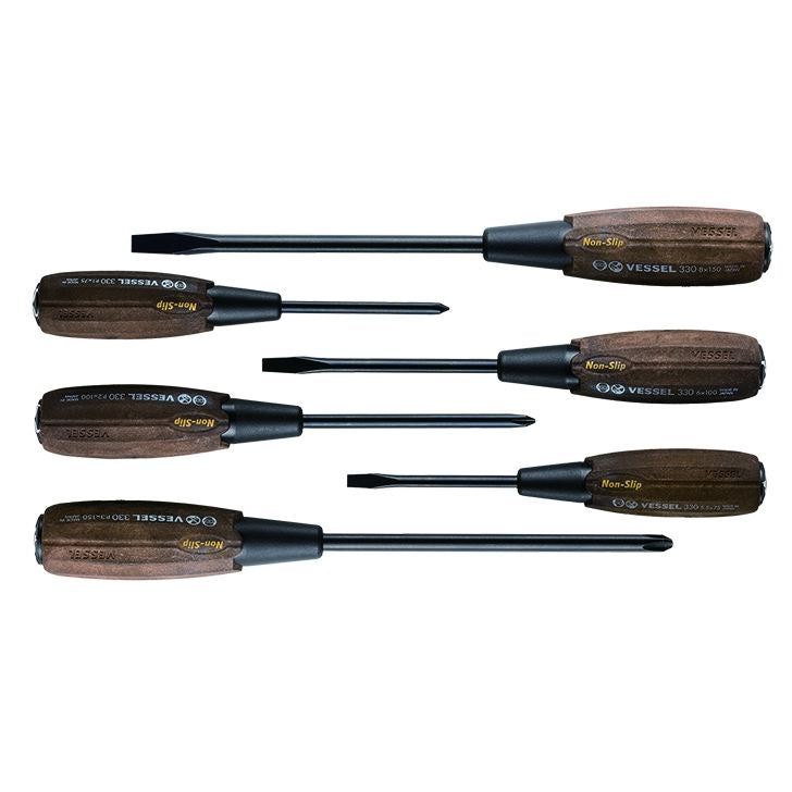 336PS ウッディ貫通ドライバー　６本組