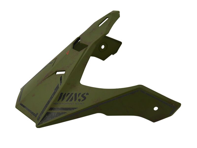 Visor for X-ROAD1/2 Matte Army Green x Black