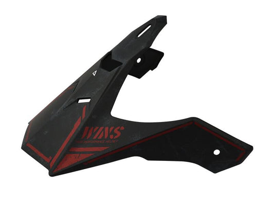 バイザー X-ROAD1/2専用 マットブラック×アイアンレッド