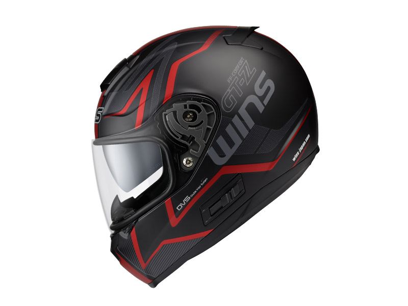 FF-COMFORT GT-Z Full-Face Helmet Matte Black x Red