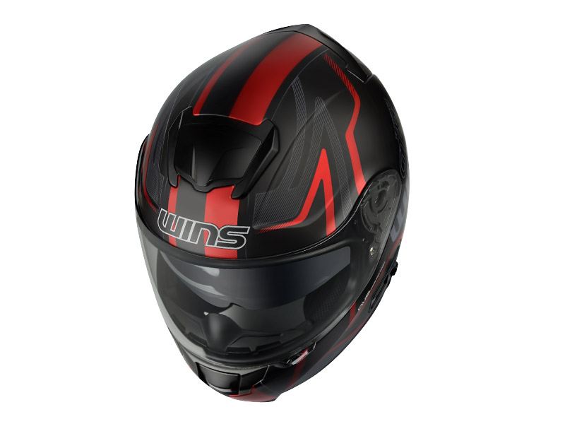 FF-COMFORT GT-Z Full-Face Helmet Matte Black x Red