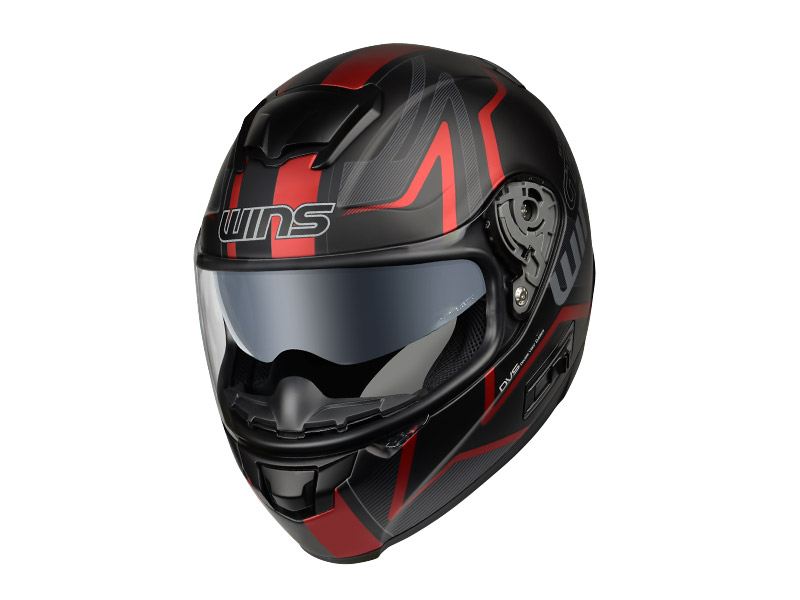 FF-COMFORT GT-Z Full-Face Helmet Matte Black x Red