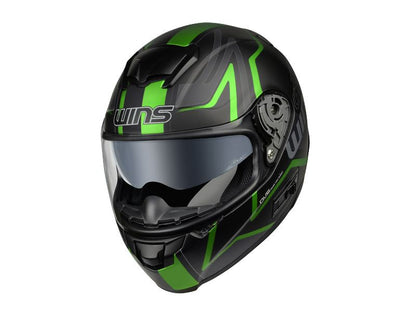 FF-COMFORT GT-Z Full-Face Helmet Matte Black x Green