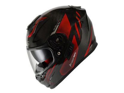 A-FORCE RS FLASH Full Face Helmet Type C Carbon x Iron Red