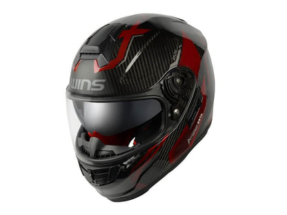 A-FORCE RS FLASH Full Face Helmet Type C Carbon x Iron Red