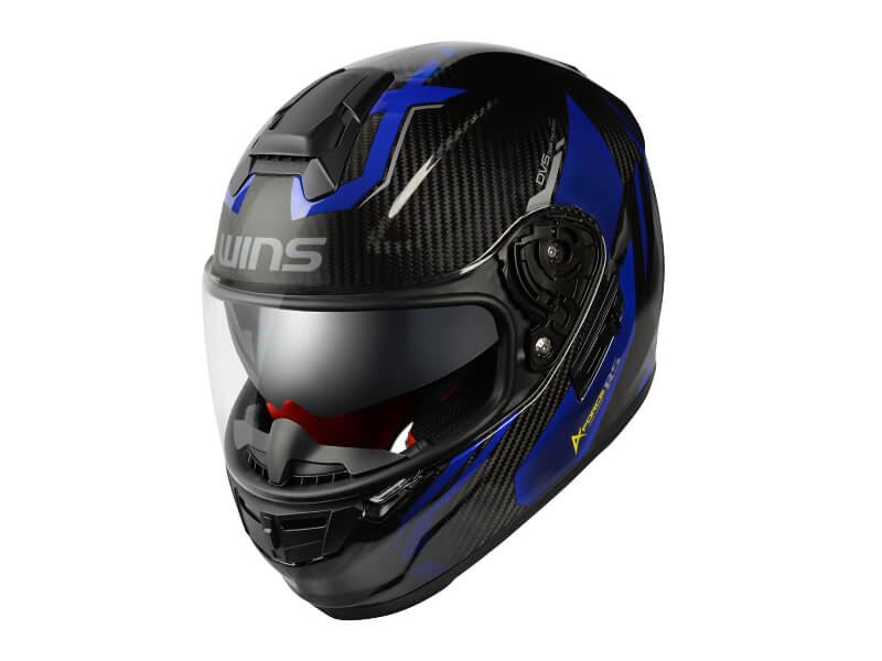 A-FORCE RS FLASH Full Face Helmet Type C Carbon x Alumite Blue