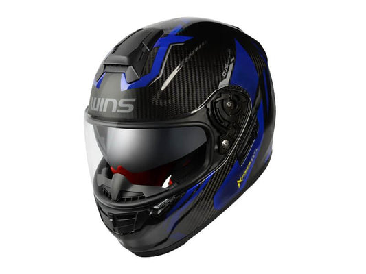 A-FORCE RS FLASH Full Face Helmet Type C Carbon x Alumite Blue
