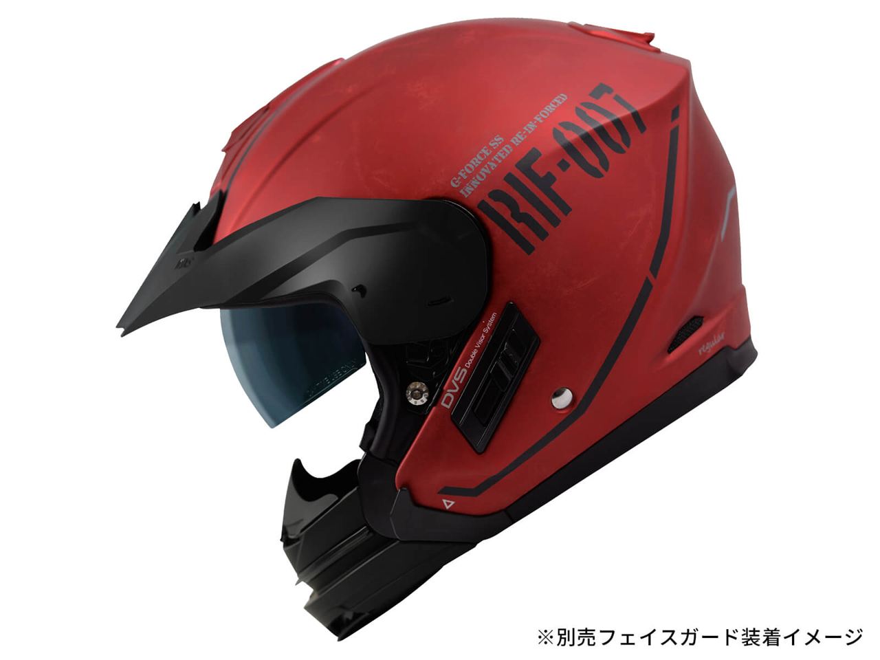 G-FORCE X ジェット ヘルメット タイプC M14/アイアンレッド×ブラック
