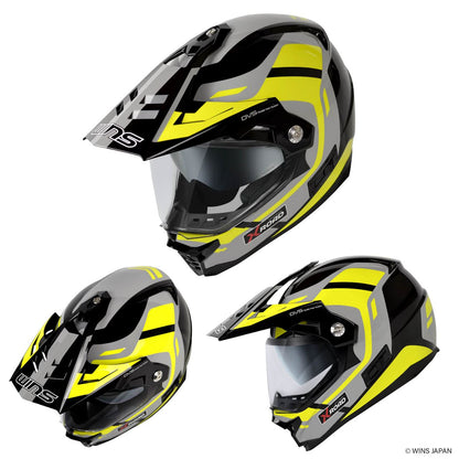 X-ROAD3 FREE RIDE Off-road Helmet G44/Yellow Grey