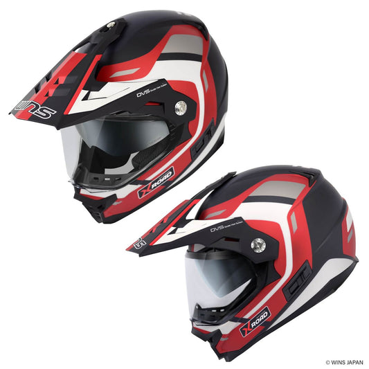 X-ROAD3 FREE RIDE Off-road Helmet M47/Matte White x Iron Red