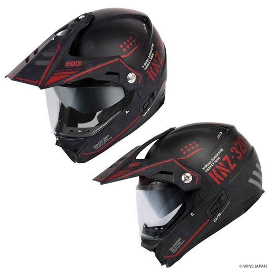 X-ROAD3 COMBAT Off-Road Helmet M55/Matte Black x Iron Red