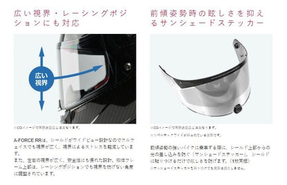 A-FORCE RR Full Face Helmet 3K Carbon