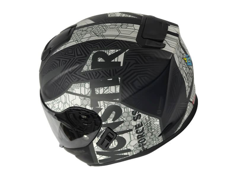 G-FORCE SS MONSTER Full Face Helmet Type C 04/Black x White