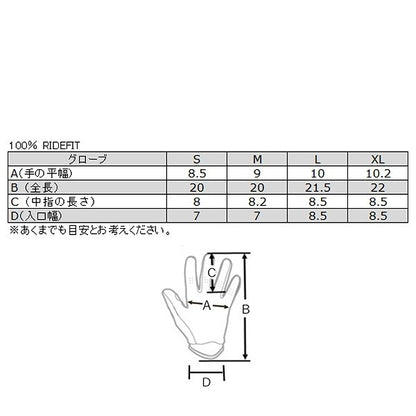 Ridefit グローブ スラッシャーシルバー
