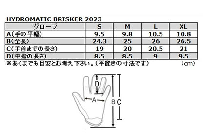 HYDROMATIC BRISKER グローブ ブラック