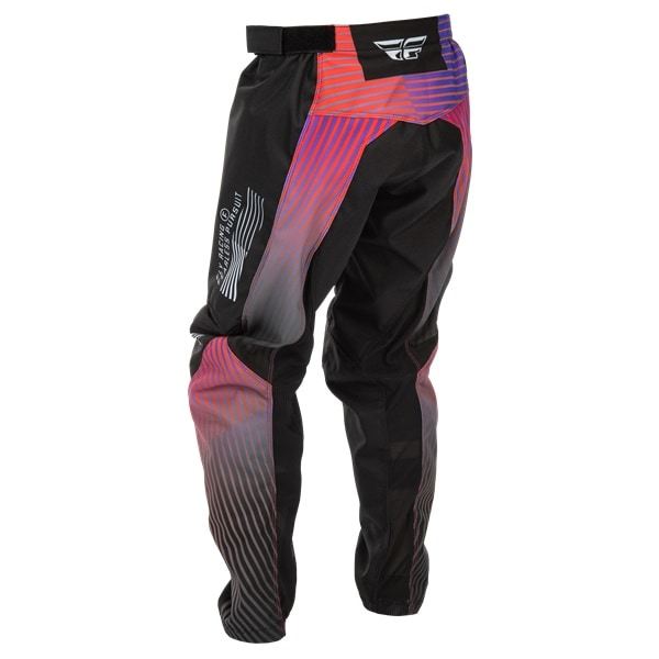 Kids F-16 MX Pants Black/Red/Purple