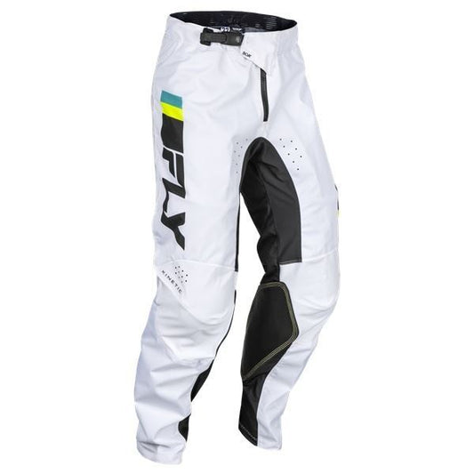 24モデル KINETIC PRIX MXパンツ ホワイト/ブラック/ハイビス