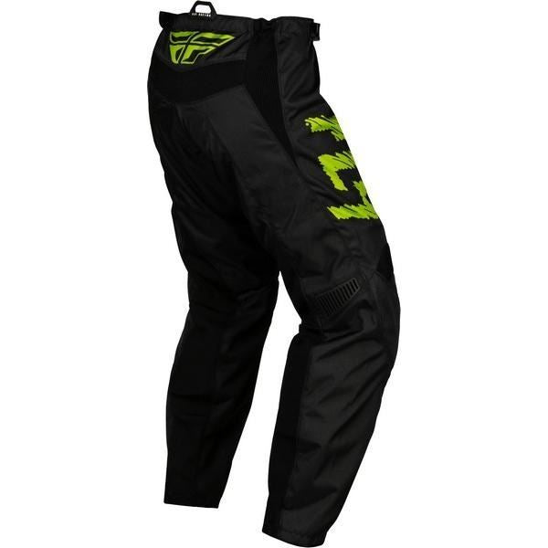 24 F-16 MX Pants Black/Neon Green/Light Gray Kids
