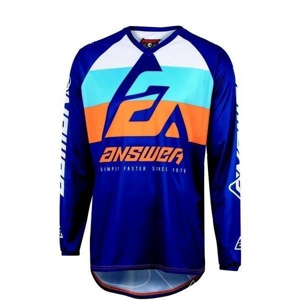 23 SYNCRON CC MXジャージ ブルー/ハイパーオレンジ/ブラック キッズ