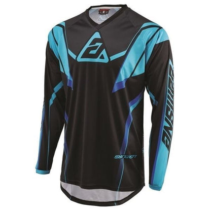 24モデル SYNCRON ENVENOM MXジャージ ブルー/ブラック