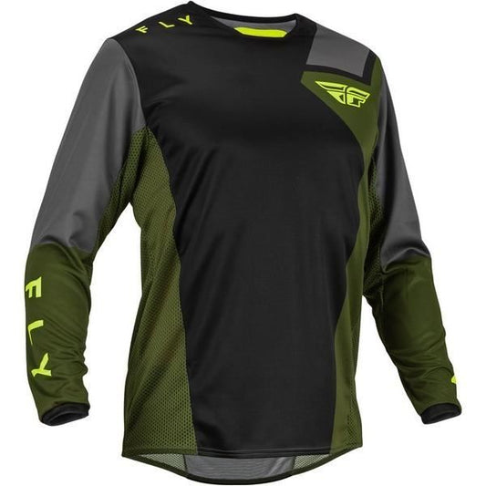 23 KINETIC JET MX Jersey Black/Olive/Hibiscus