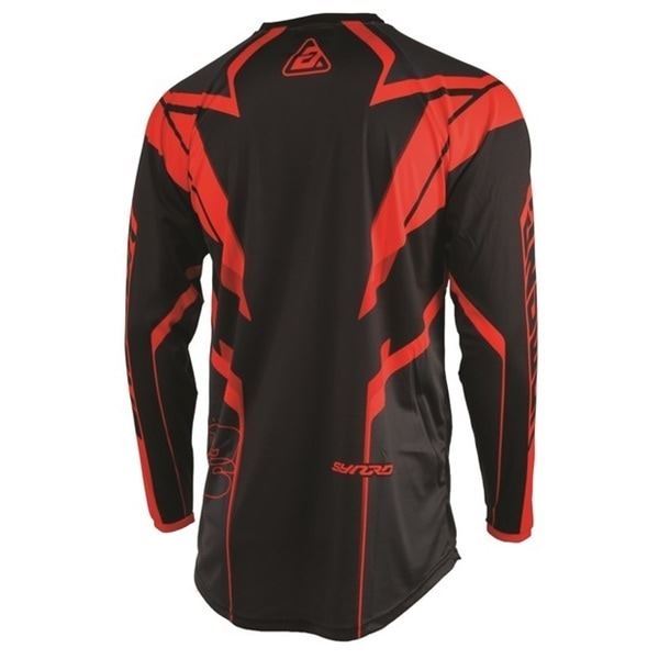 24モデル SYNCRON ENVENOM MXジャージ レッド/ブラック キッズ