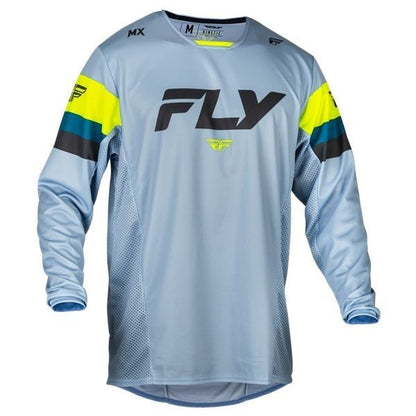 24モデル KINETIC PRIX MXジャージ グレー/チャコール/ハイビス