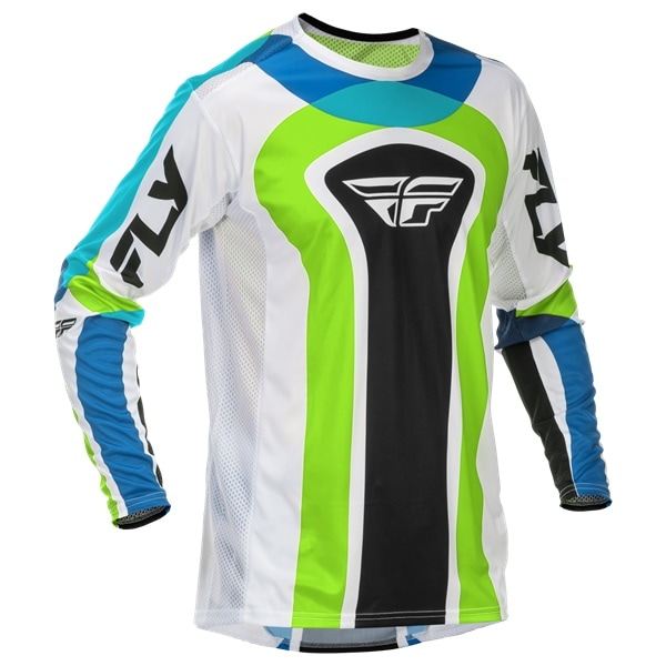 LITE LIMITED EDITION CURRENT MX Jersey White/Lime/Blue