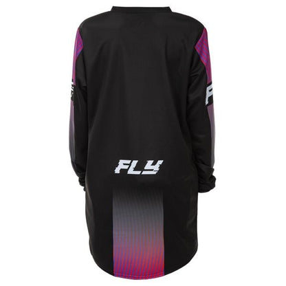 Kids F-16 MX Jersey Black/Red/Purple