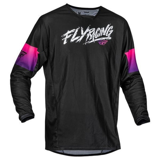 23スプリングモデル KINETIC KHAOSジャージ ブラック/パープル/ピンク キッズ