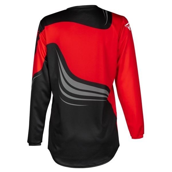 F-16 MXジャージ ブラック/レッド/ホワイト キッズ