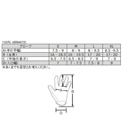 AIRMATIC グローブ ブラック/チャコール