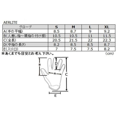 24 AERLITE MXグローブ レッド/ブラック