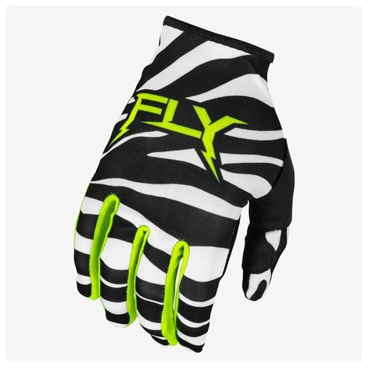 24モデル LITE UNCAGED MXグローブ ブラック/ホワイト/ネオングリーン