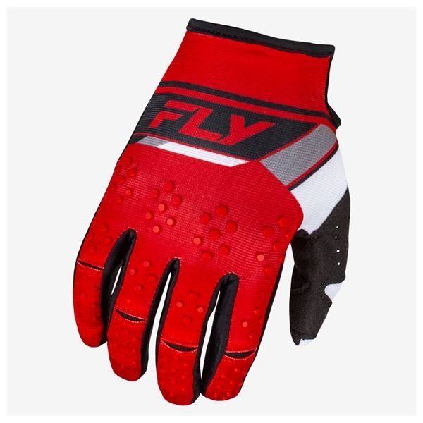 24モデル KINETIC PRIX MXグローブ レッド/ホワイト/グレー