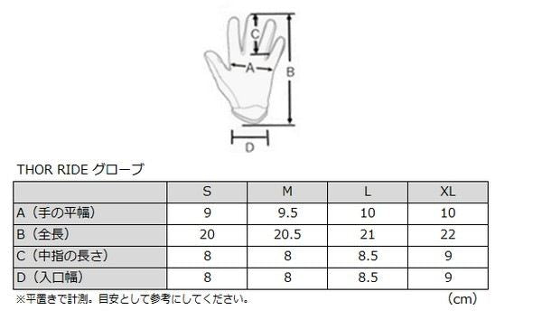 RIDE MODE STATIC MXグローブ レッド