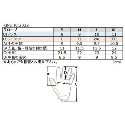 23 KINETIC MXグローブ ブルー/ライトグレー