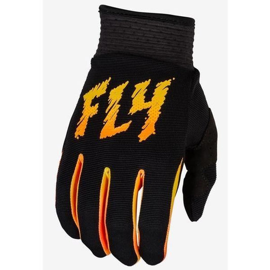 24 F-16 MXグローブ ブラック/イエロー/オレンジ キッズ