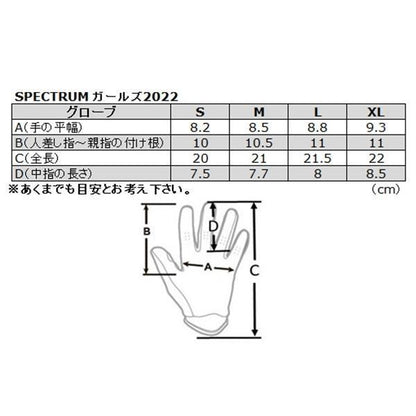 23 SPECTRUM MXグローブ ダークグレー/ライトミント