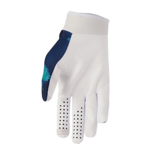 LAUNCH BLEACH MX GLOVES WHITE/AQUA